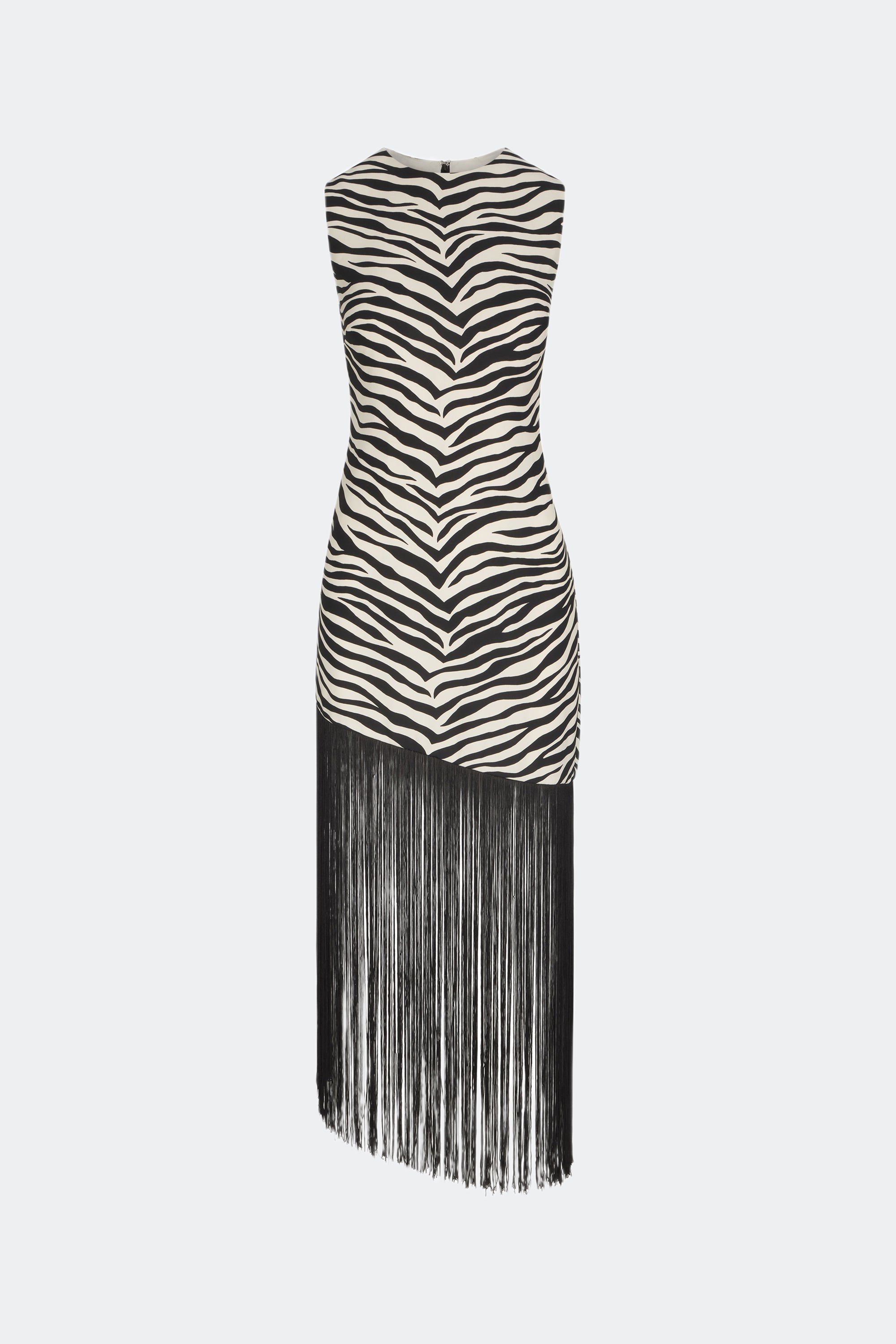 Simon Miller Casablanca Fringe Dress - Zebra Print