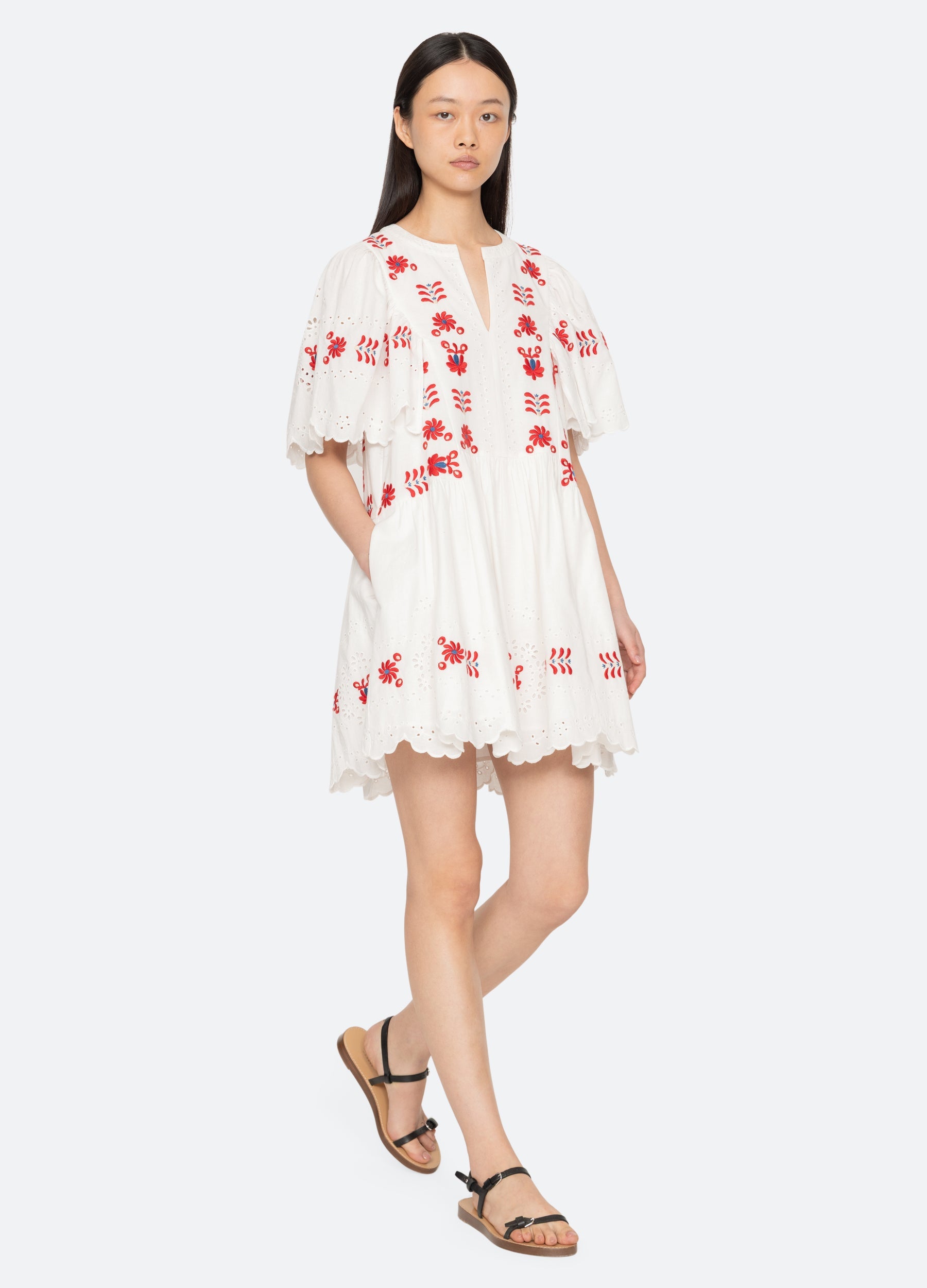 Sea NY Catharina Mini Dress - Cream