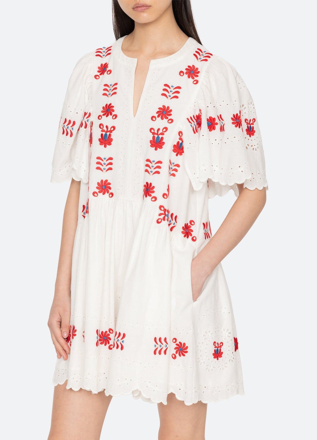Sea NY Catharina Mini Dress - Cream