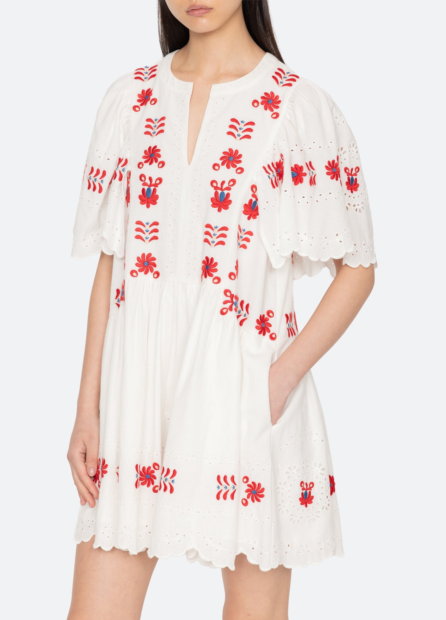 Sea NY Catharina Mini Dress - Cream