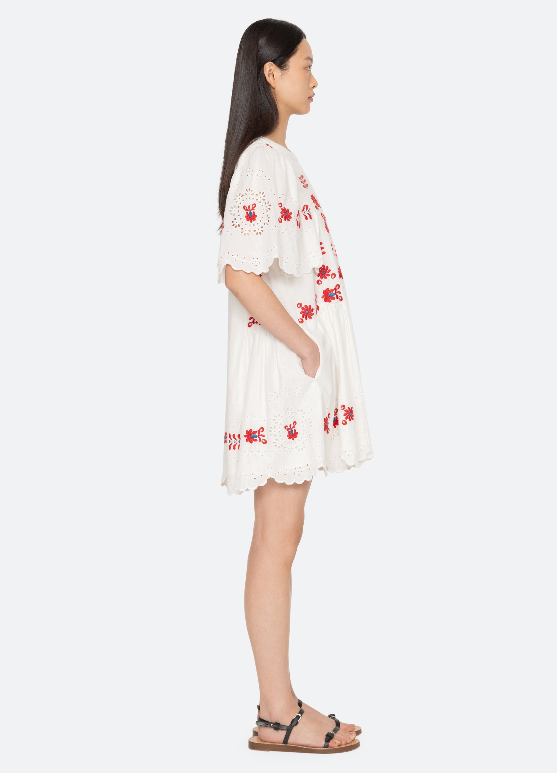 Sea NY Catharina Mini Dress - Cream