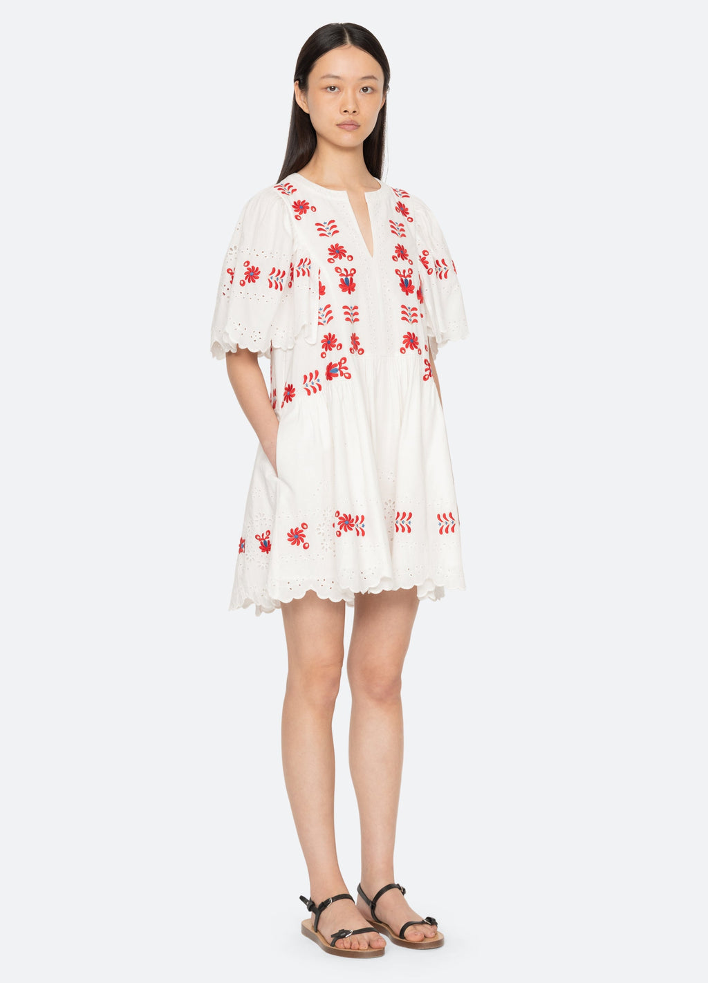 Sea NY Catharina Mini Dress - Cream