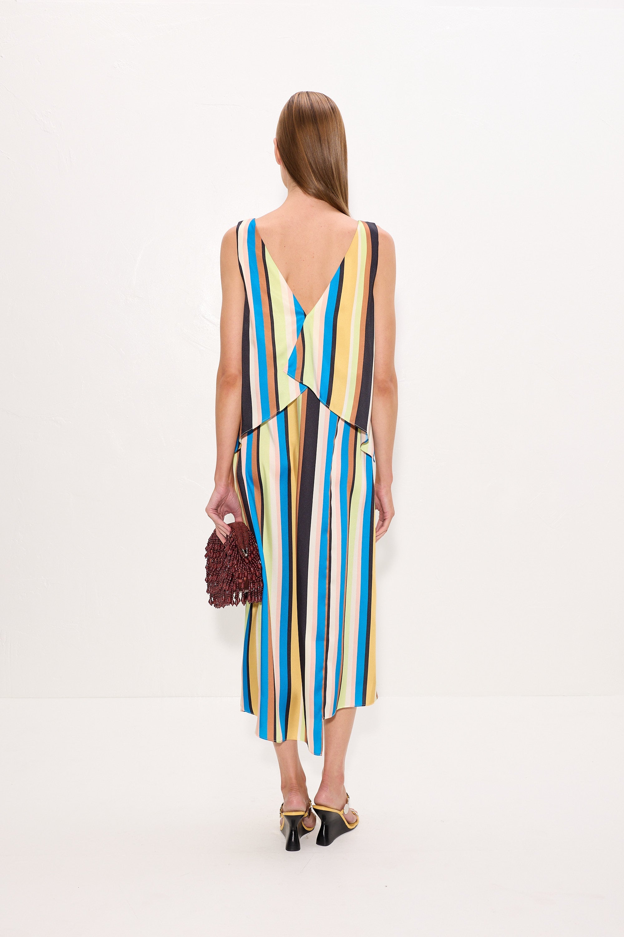 Simon Miller Cece Asymmetrical Midi Dress