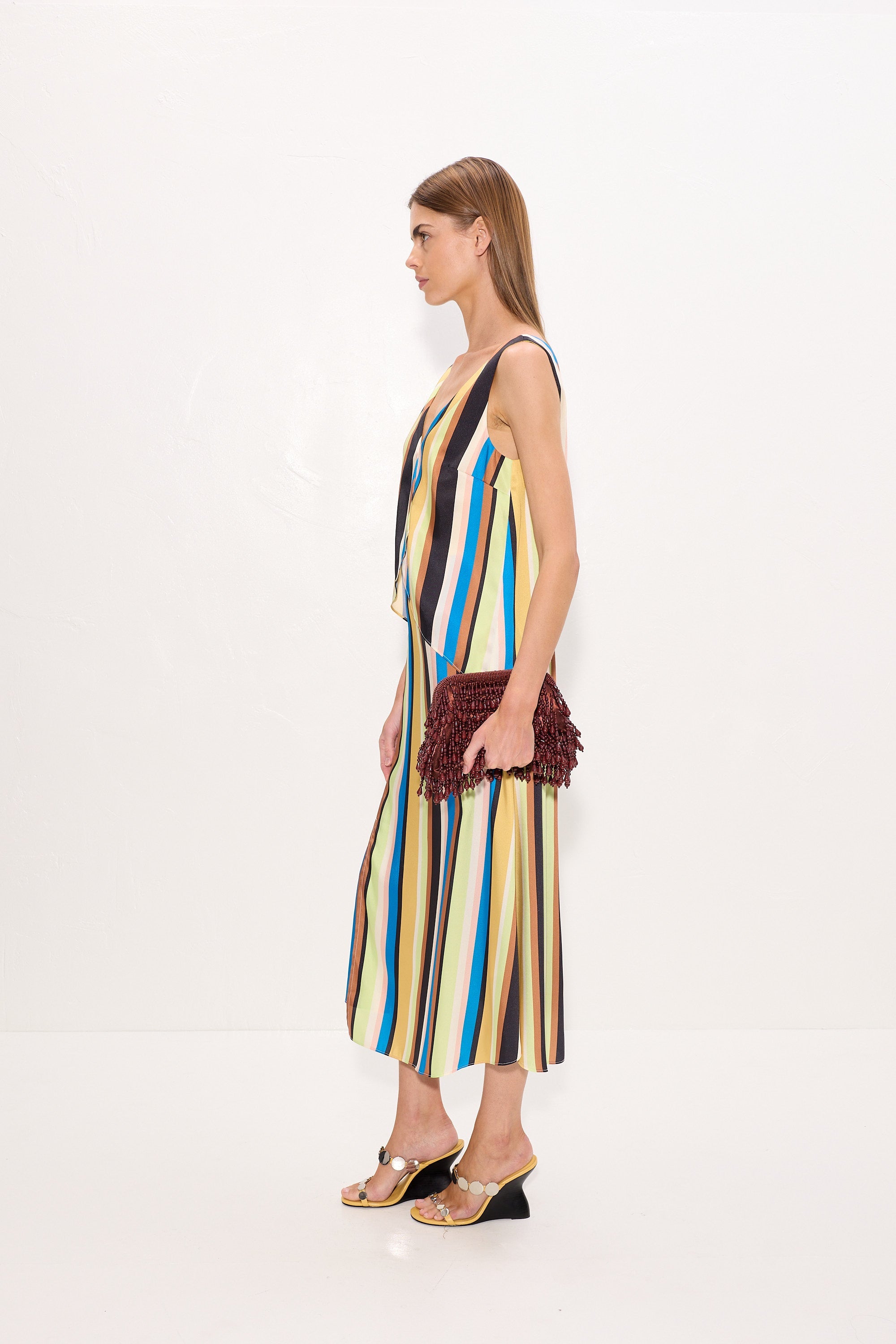 Simon Miller Cece Asymmetrical Midi Dress
