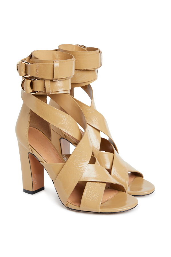 Cynthia Rowley Cece Wrap Heel - Camel