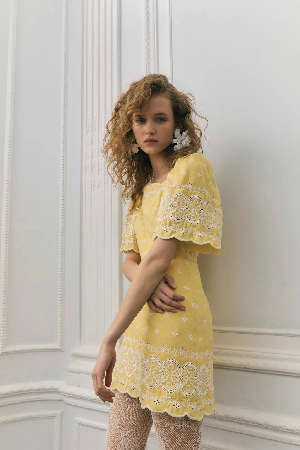 Queens of Archive Charlotte Dress - Butter Yellow