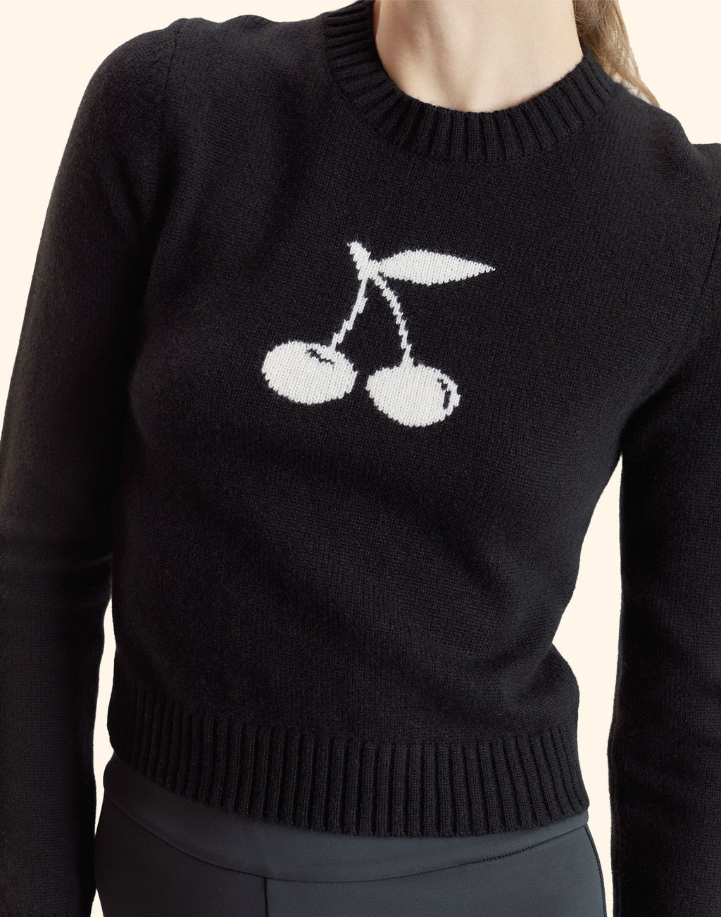 Cynthia Rowley Cherries On Top Sweater - Black