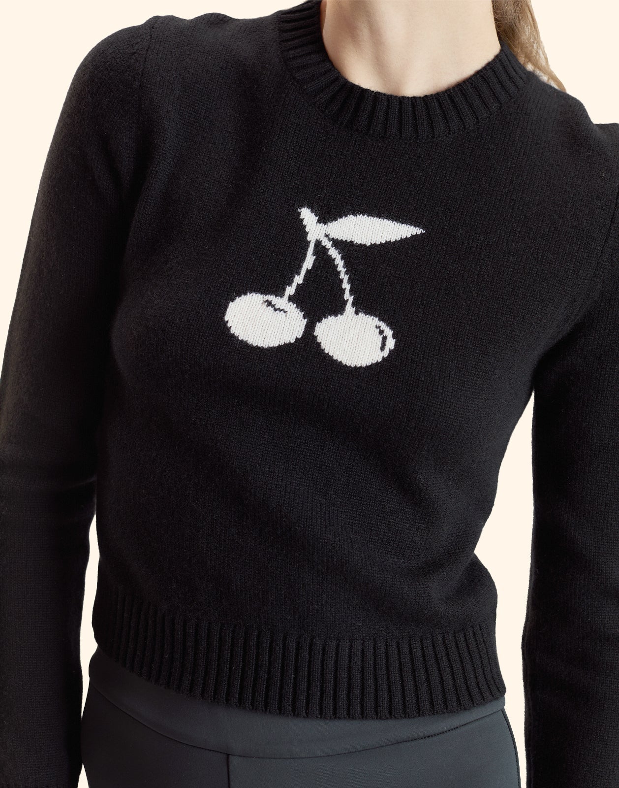 Cynthia Rowley Cherries On Top Sweater - Black