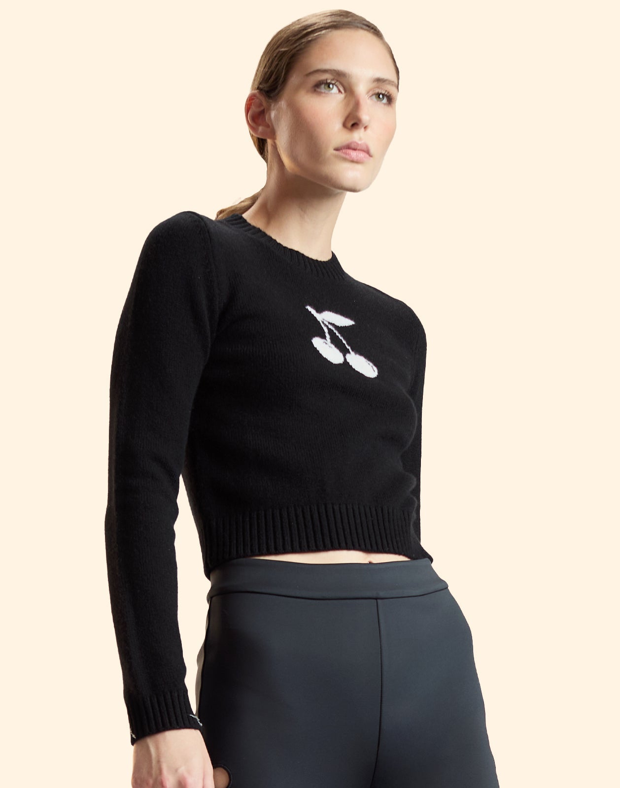 Cynthia Rowley Cherries On Top Sweater - Black