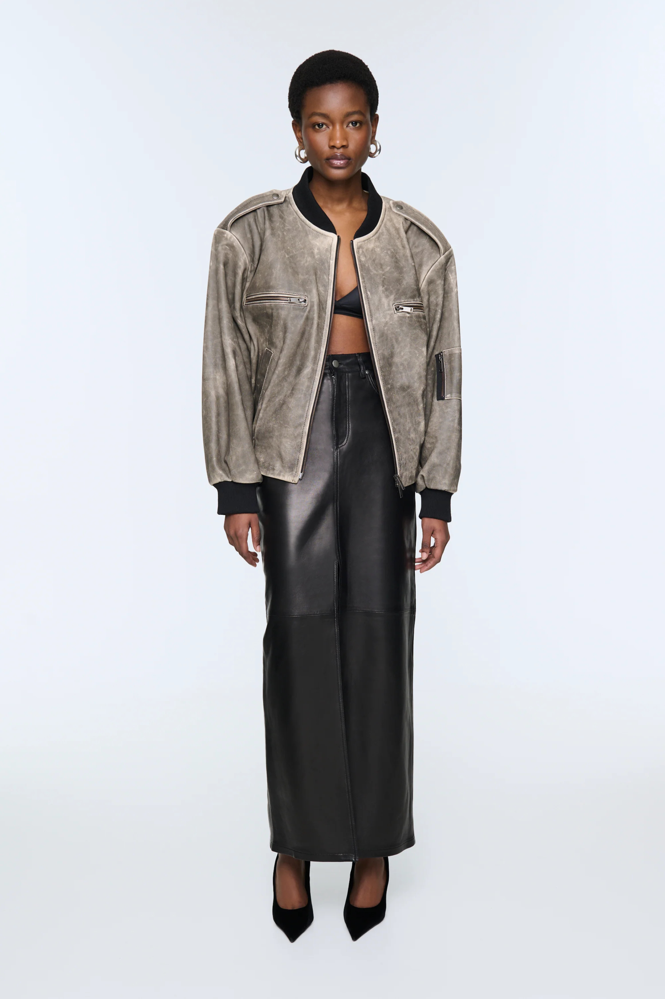 Ducie Chicago Leather Skirt
