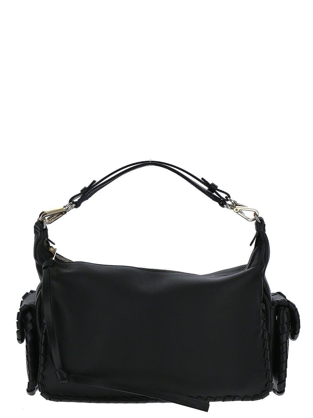 Chloé Black Leather Tote Bag - Black