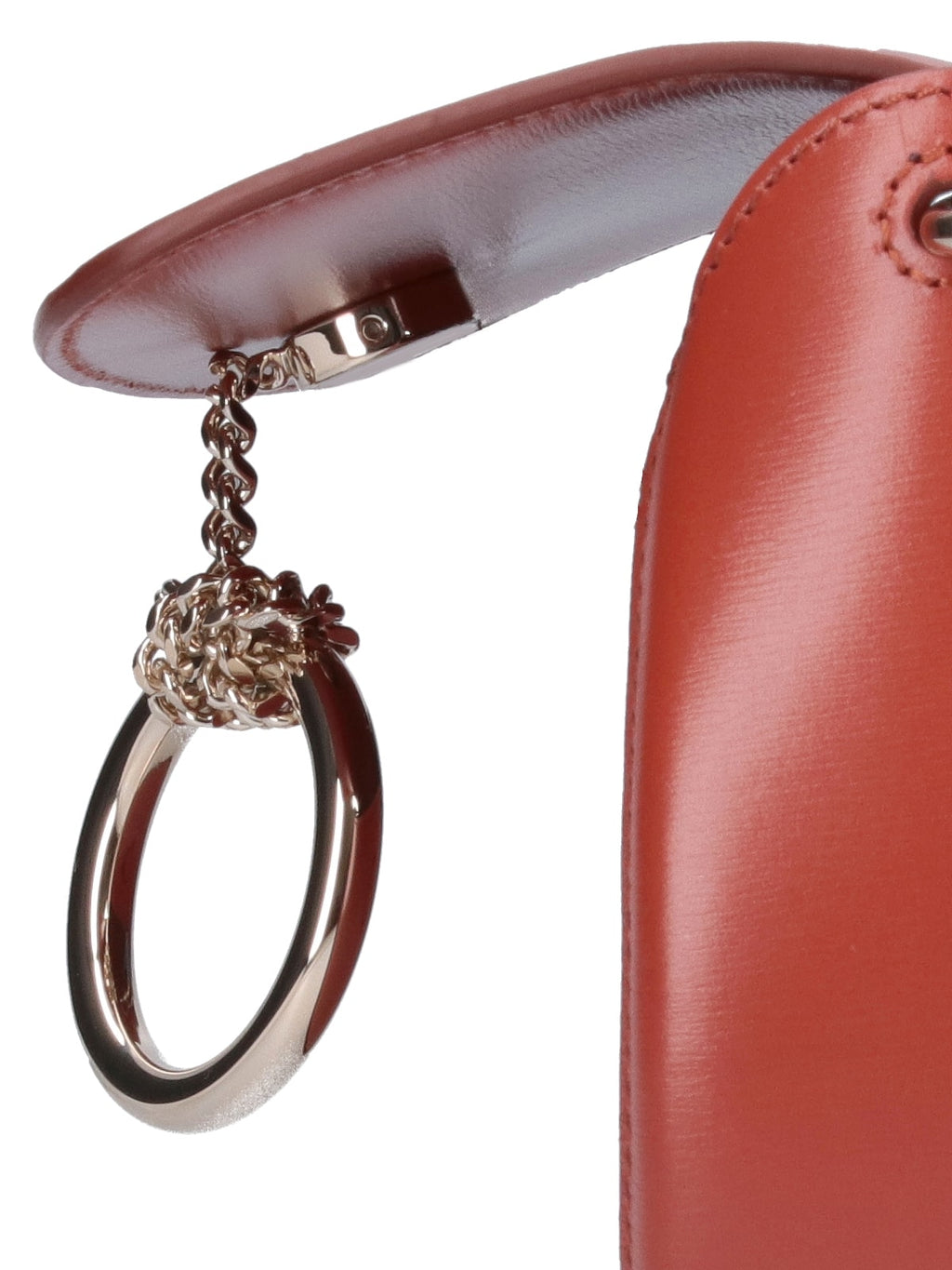 Chloé Brick Leather Small Arlene Crossbody Bag - Brown