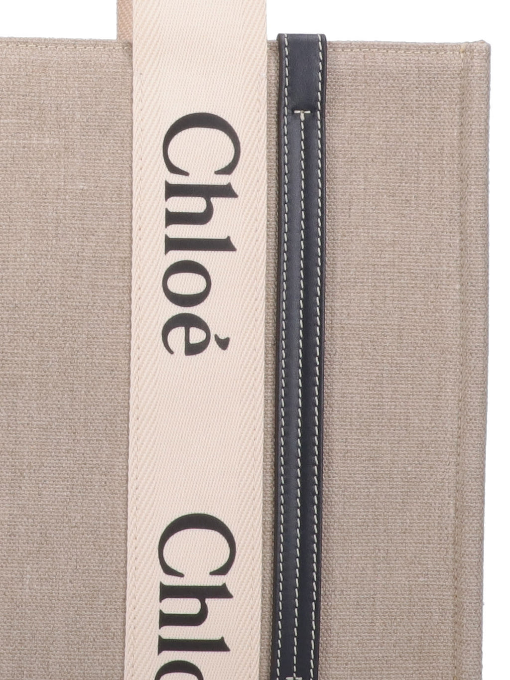 Chloé Medium Woody Tote Bag - Beige