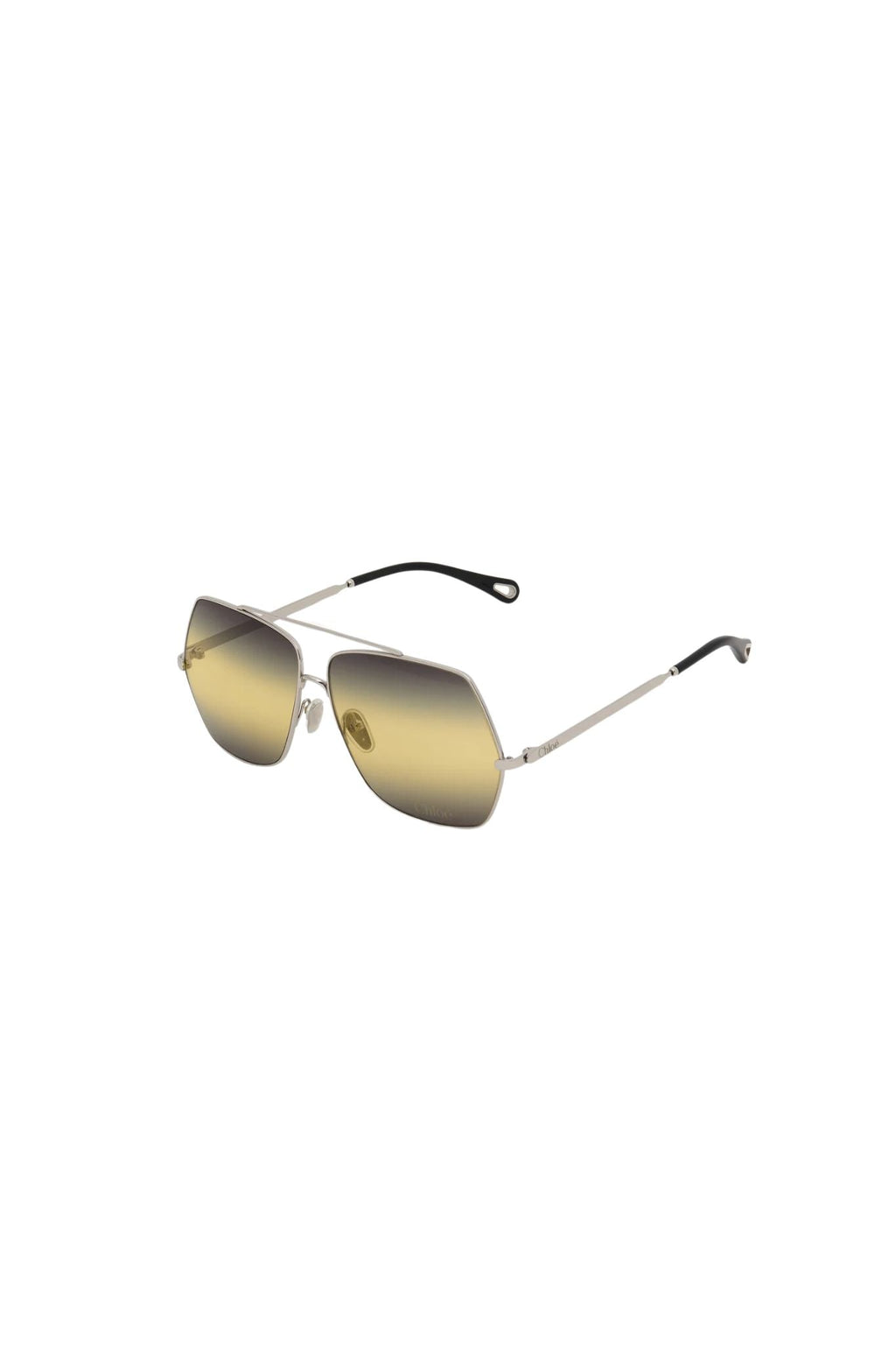 Chloé Aly Sunglasses - Silver/Gradient Green