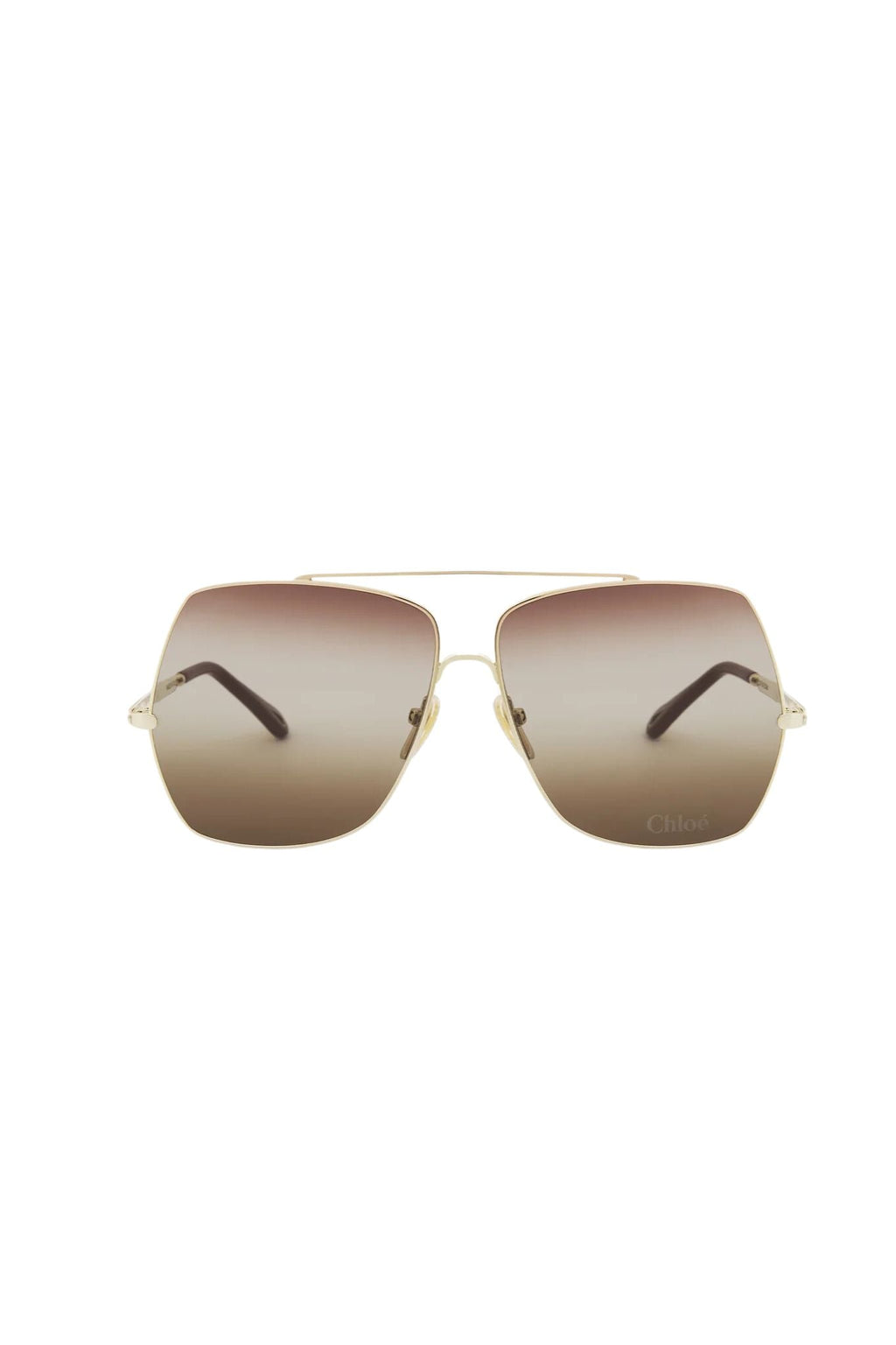 Chloé Aly Sunglasses - Gold/Gradient Brown