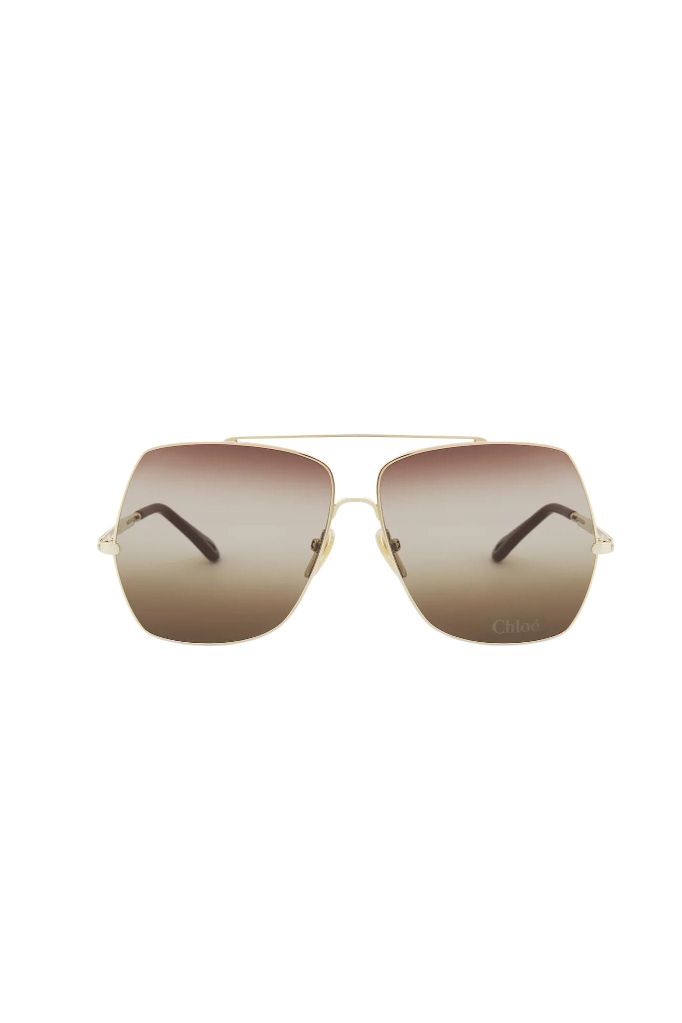Chloé Aly Sunglasses - Gold/Gradient Brown