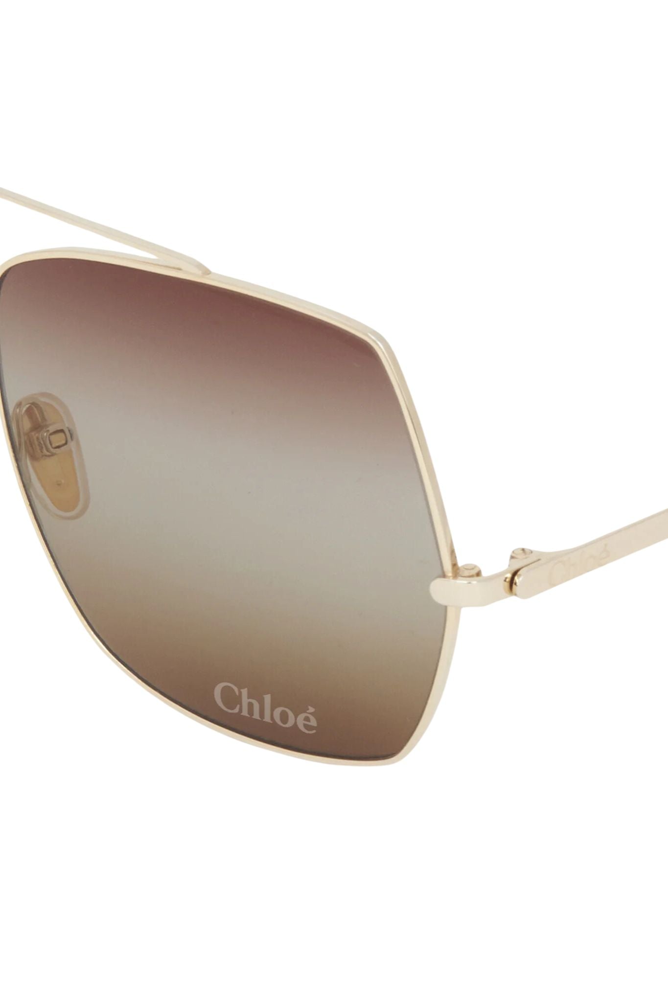 Chloé Aly Sunglasses - Gold/Gradient Brown