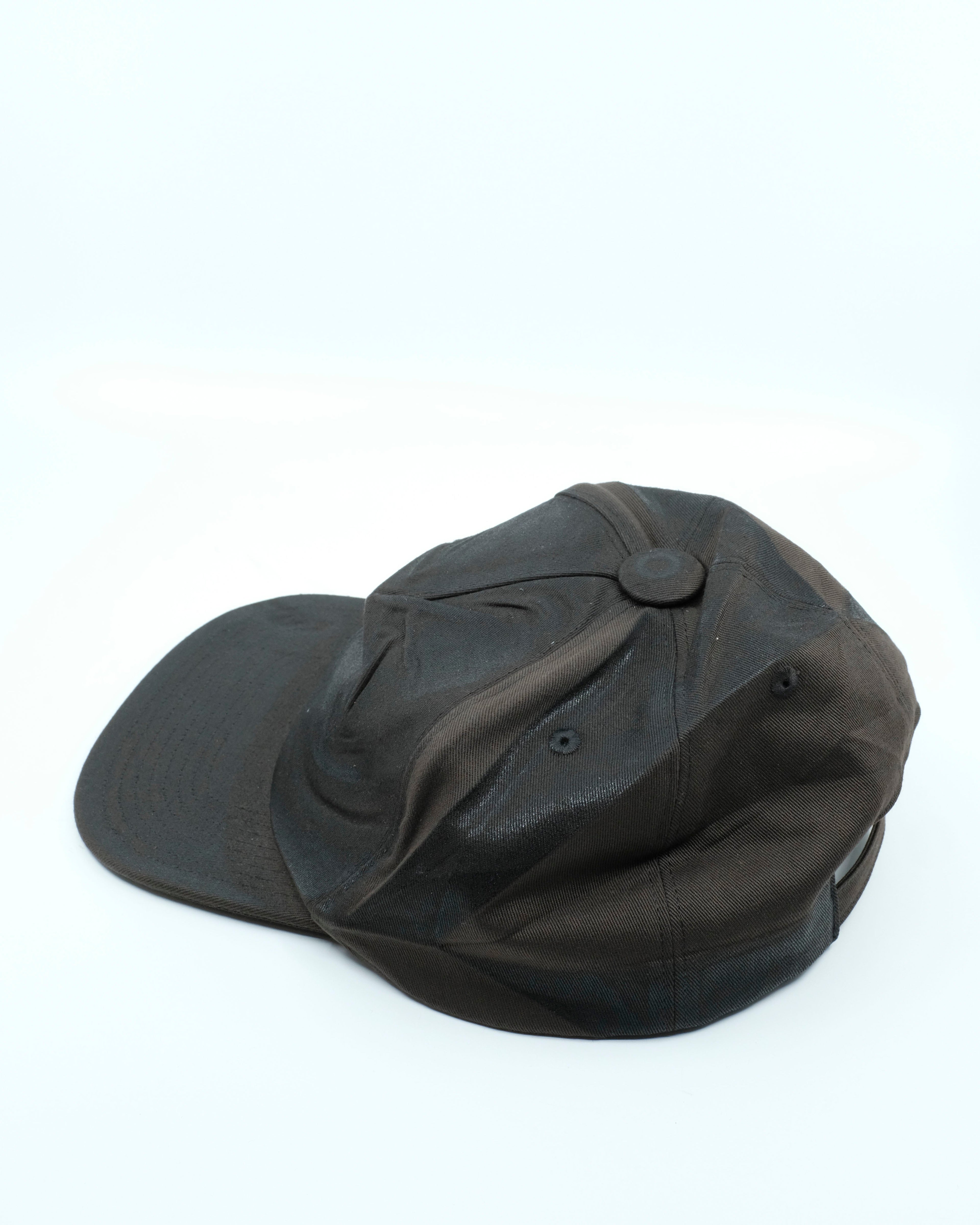 Maison Margiela Chocolate Foil-Print Crushed Hat