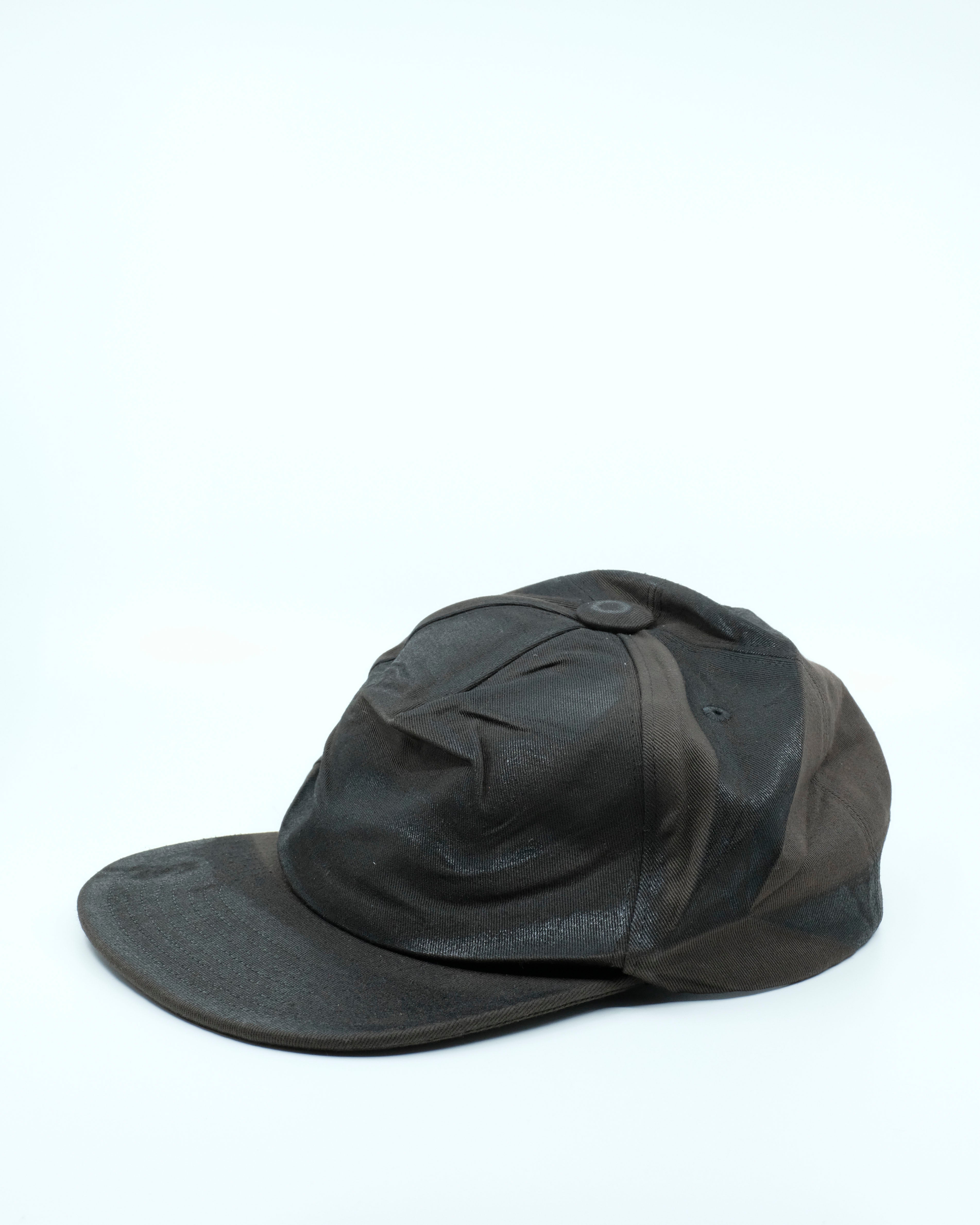 Maison Margiela Chocolate Foil-Print Crushed Hat