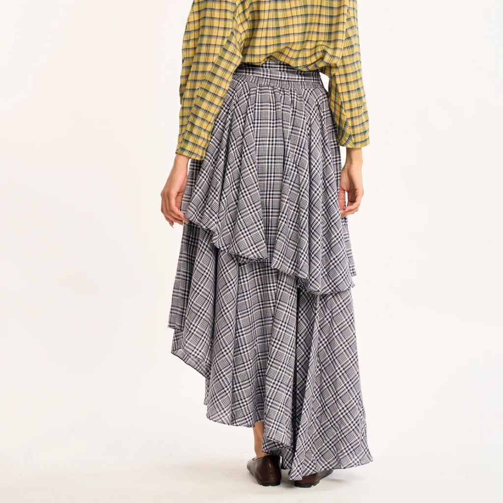 RUJUTA SHETH Circa Skirt - Kelp Chex