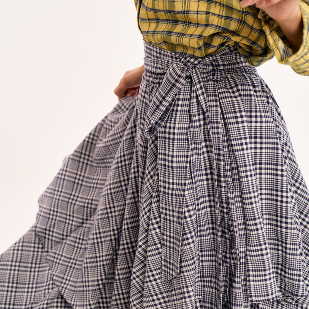RUJUTA SHETH Circa Skirt - Kelp Chex