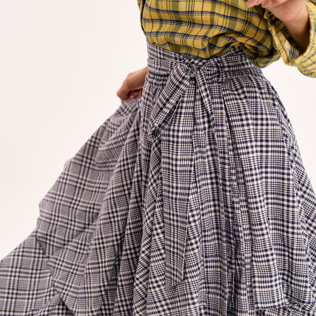 RUJUTA SHETH Circa Skirt - Kelp Chex
