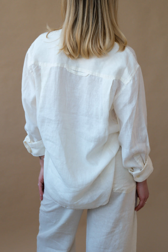 Citizens of Humanity Kayla Shrunken Shirt - Vanilla