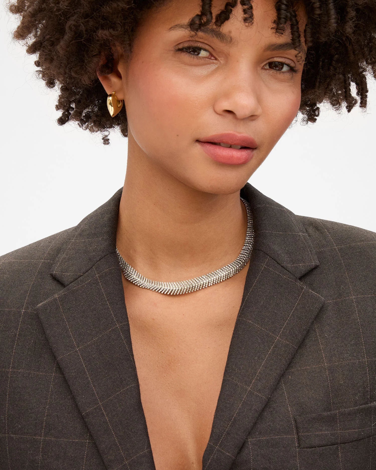 Clare V. Herringbone Collar Necklace