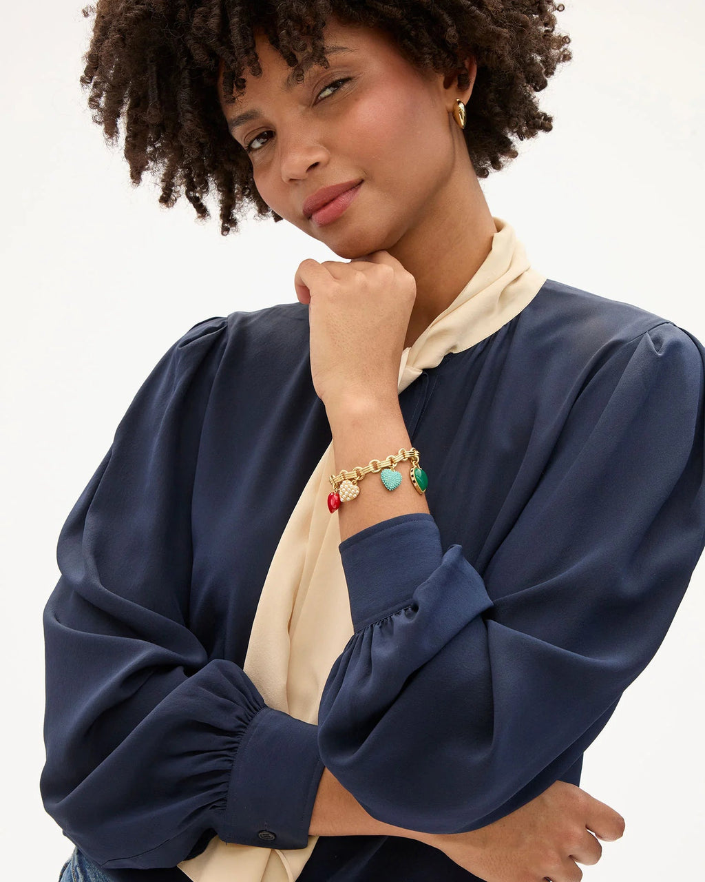 Clare V. Le Heartbreaker Bracelet - Vintage Gold