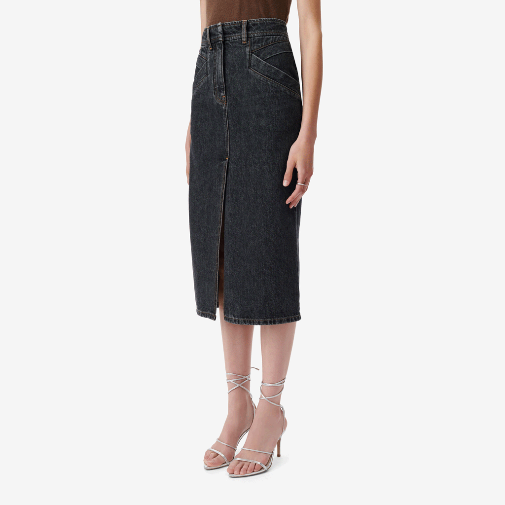 IRO Clarysse Skirt - Black Stone Wash