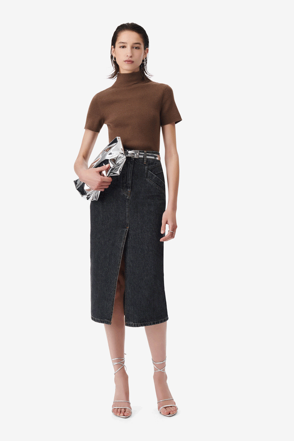 IRO Clarysse Skirt - Black Stone Wash