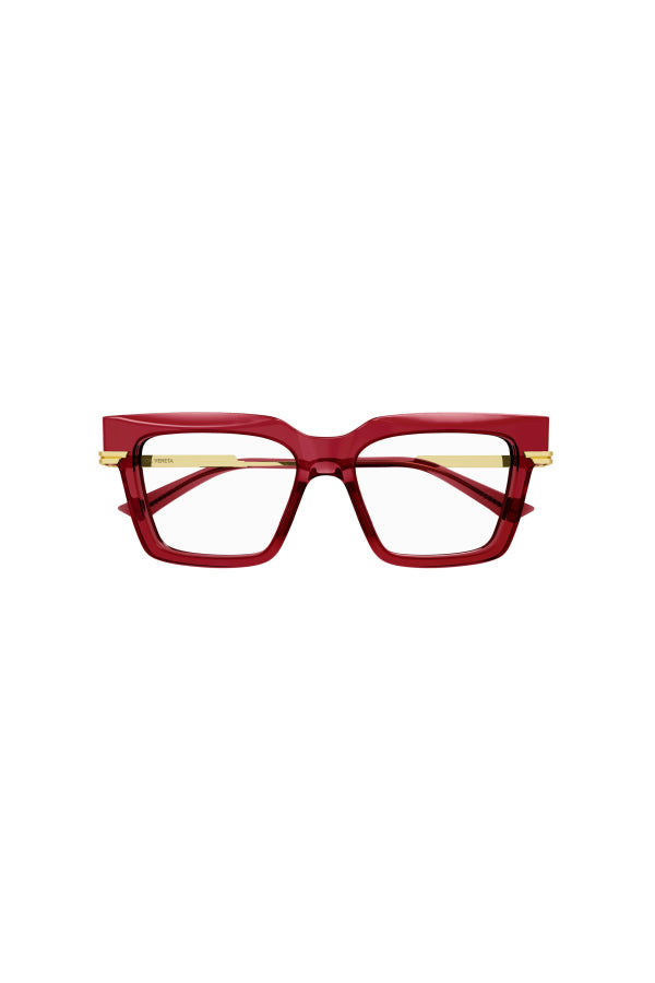 BOTTEGA VENETA Classic Cat Eye Eyeglasses - Transparent Burgundy