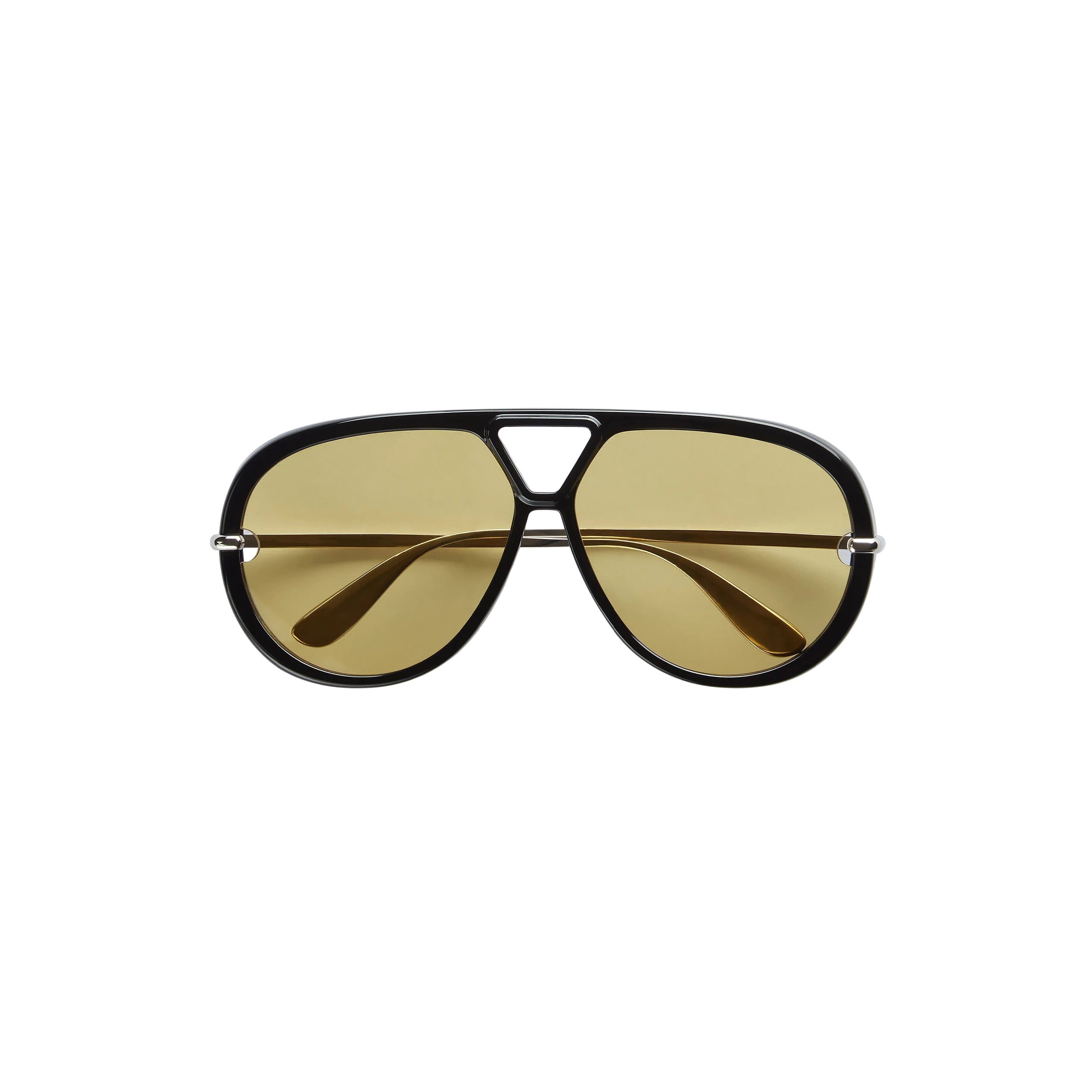BOTTEGA VENETA Classic Aviator Sunglasses - Black/Yellow