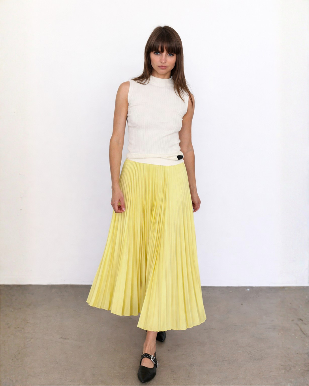 Loyd/Ford Classic Satin Skirt - Mellow Yellow