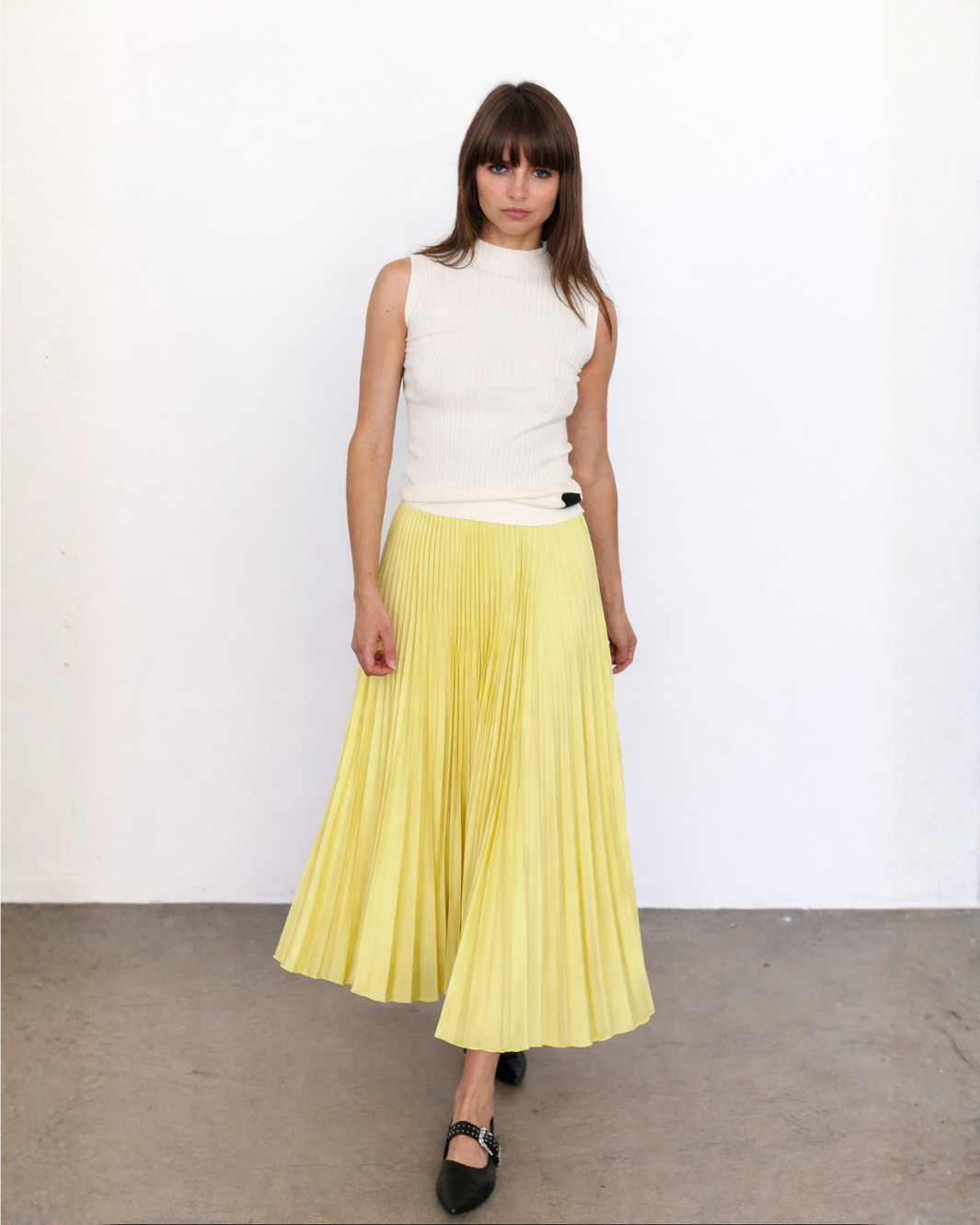 Loyd/Ford Classic Satin Skirt - Mellow Yellow