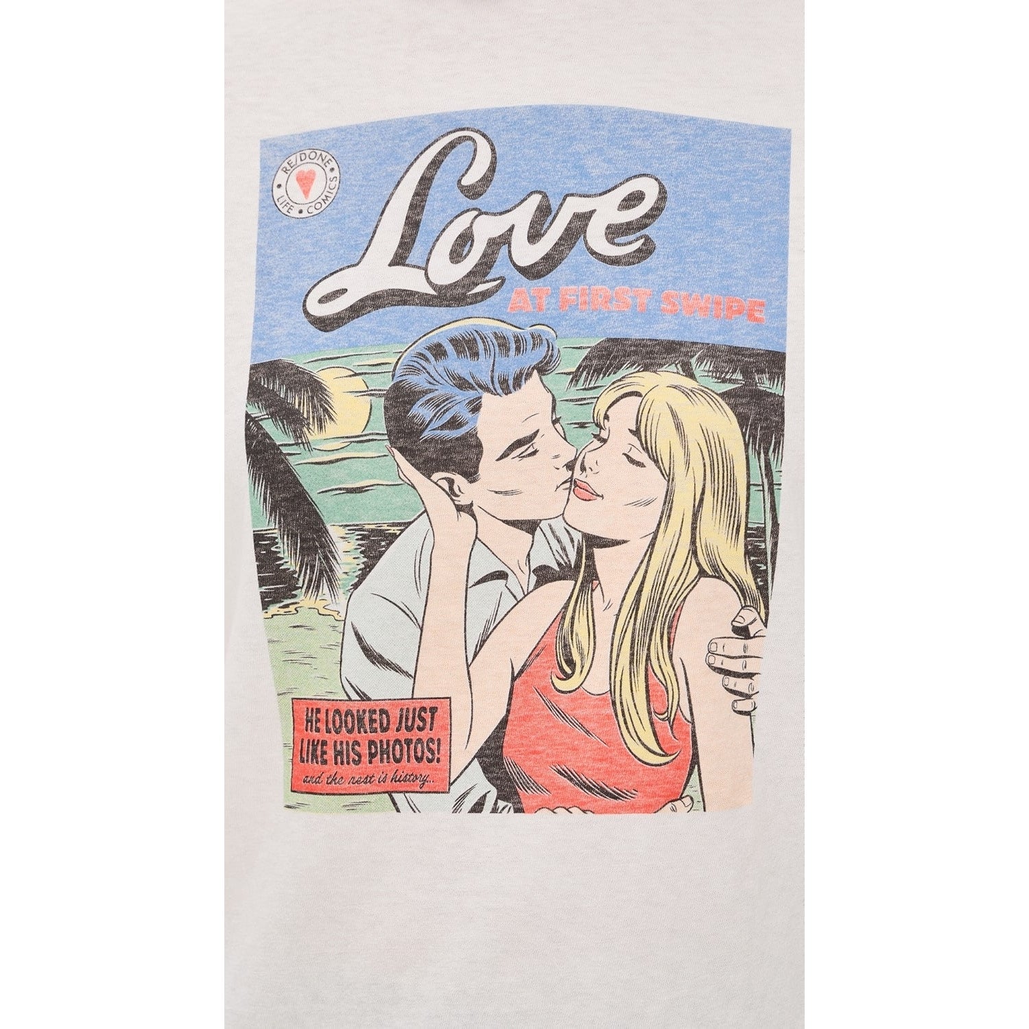 RE/DONE Classic Tee Swipe - Vintage White