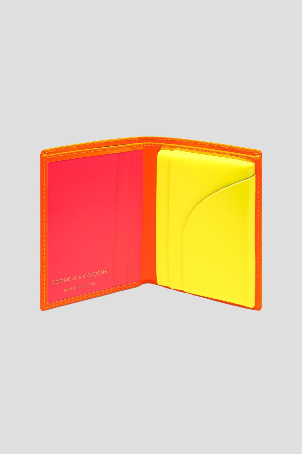 Comme des Garçons Classic Wallet - Super Fluo Orange/Pink