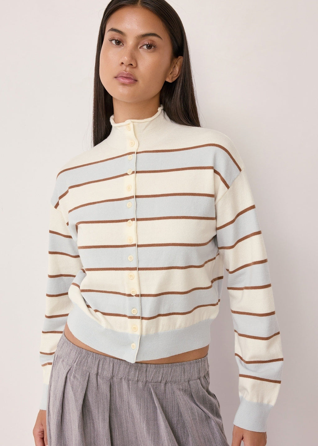 Mod Ref Claude Striped Cardigan