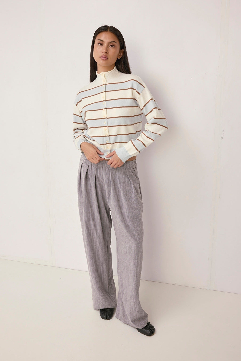 Mod Ref Claude Striped Cardigan