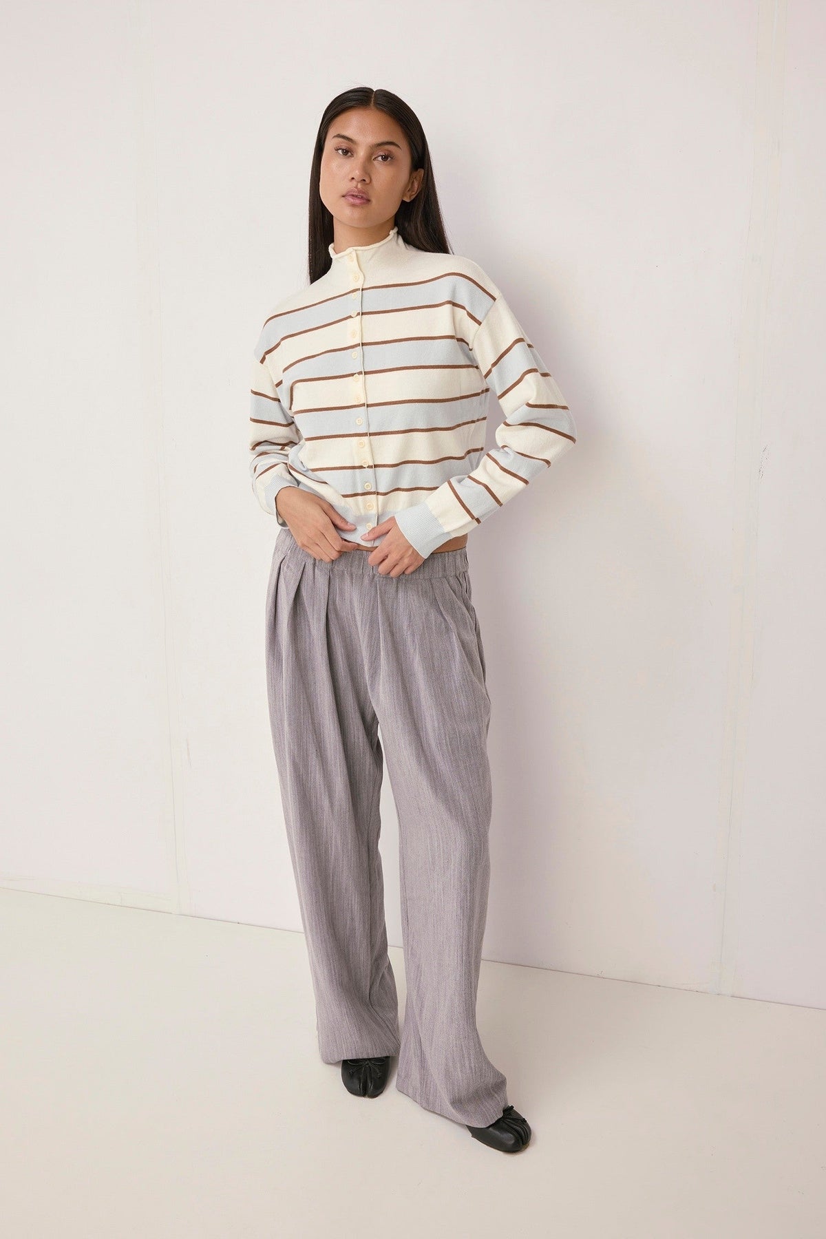 Mod Ref Claude Striped Cardigan
