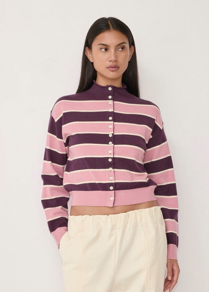Mod Ref Claude Striped Cardigan