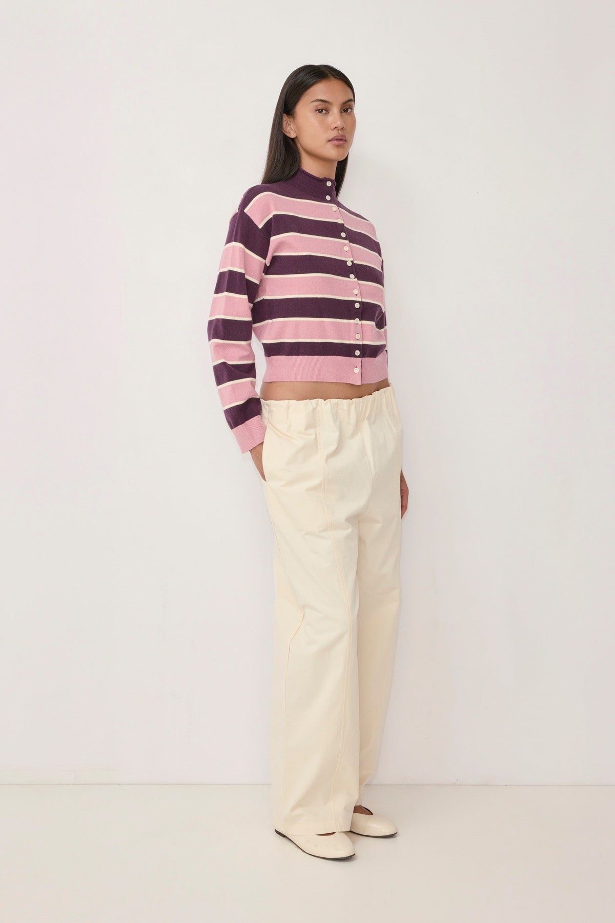 Mod Ref Claude Striped Cardigan
