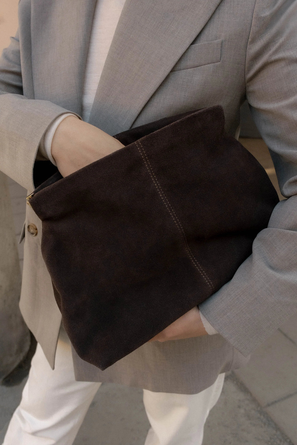 Flattered Clay Clutch