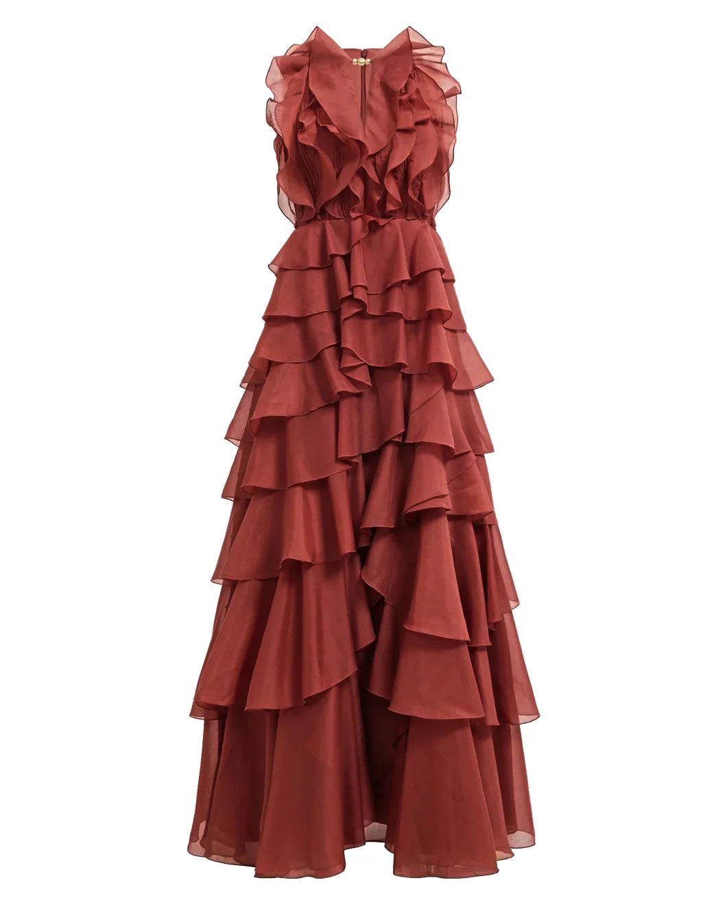 Aje Cleo Gown - Rust