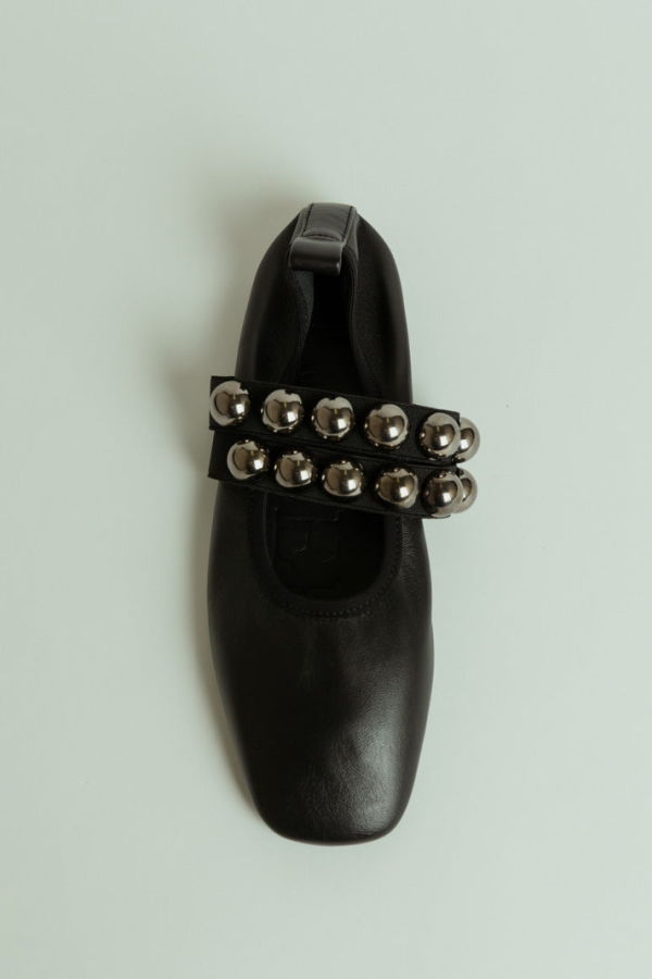 Closed Ballerina Flat - Black