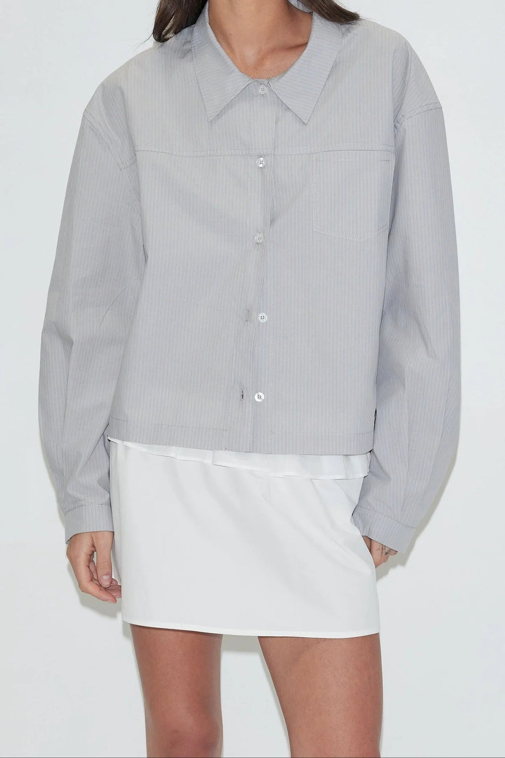 Deiji Studios Cloud Stripe Boxy Shirt