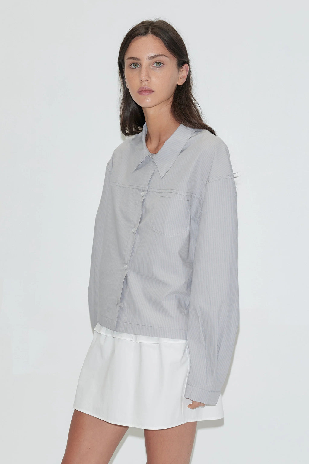 Deiji Studios Cloud Stripe Boxy Shirt
