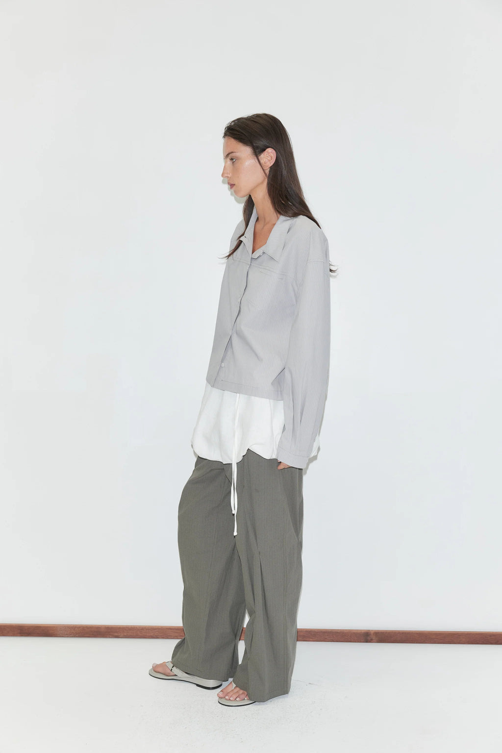Deiji Studios Cloud Stripe Boxy Shirt