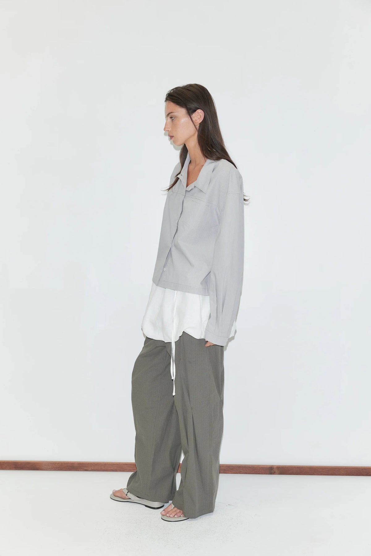 Deiji Studios Cloud Stripe Boxy Shirt
