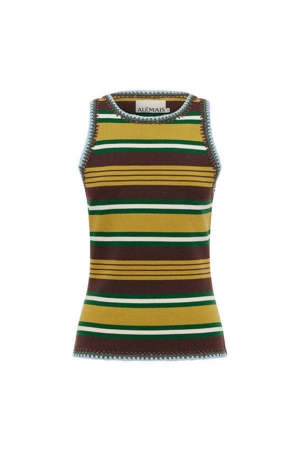 ALÉMAIS Clover Knit Top - Stripe
